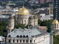 Riga von oben - die Russisch-Orthodoxe Kathedrale der Geburt Christi in der Neustadt
