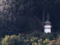 Der Leuchtturm Kolicker Ort an der Kreideküste auf der Ostseeinsel Rügen 