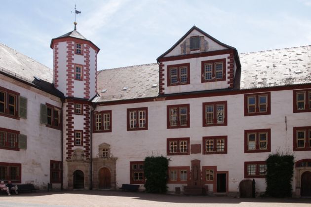 Schmalkalden am Rande des Thüringer Waldes - Schloss Wilhelmsburg, der Innenhof Schmalkalden am Rande des Thüringer Waldes - Schloss Wilhelmsburg, der Innenhof
