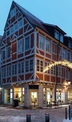 Hansestadt Stade - ein historisches Fachwerkhaus am Fischmarkt Hansestadt Stade - ein historisches Fachwerkhaus am Fischmarkt